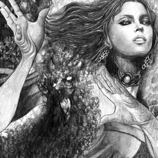 Illustration for article titled My Art Nouveau Vision of George R.R. Martin's Fiery Sorceress, Melisandre